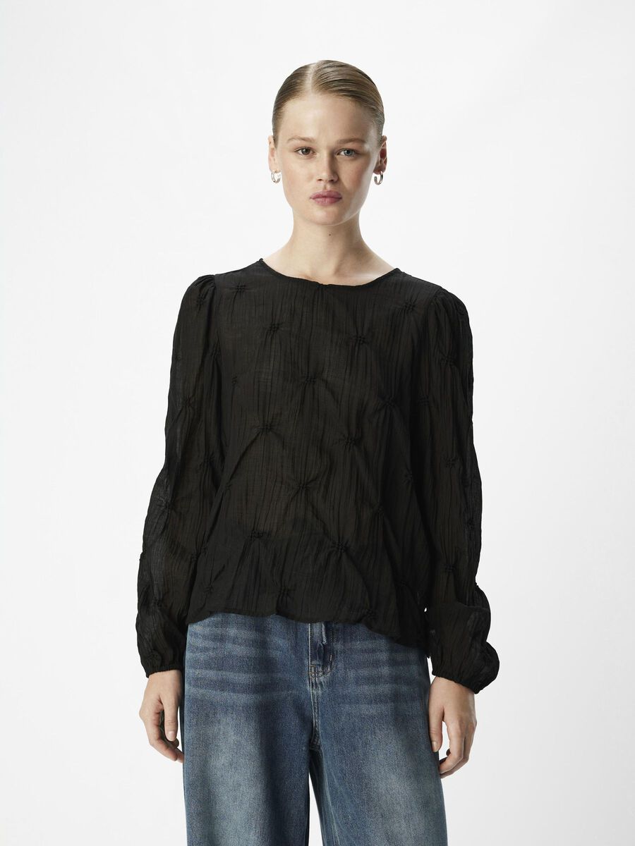 OBJECT CRINKLED TOP, Black, highres - 23045433_Black_003.jpg