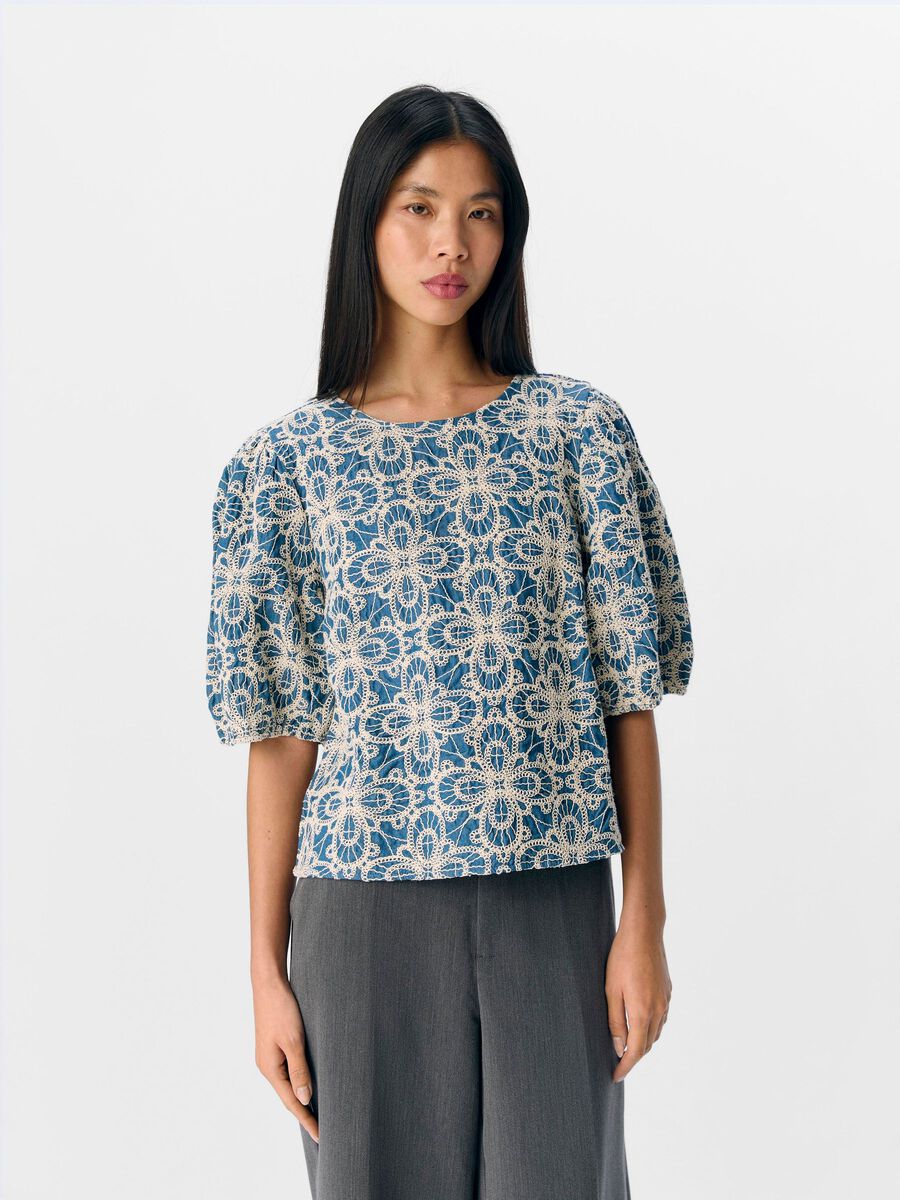 OBJECT AVEC BRODERIE TOP, Medium Blue Denim, highres - 23045737_MediumBlueDenim_1159786_003.jpg