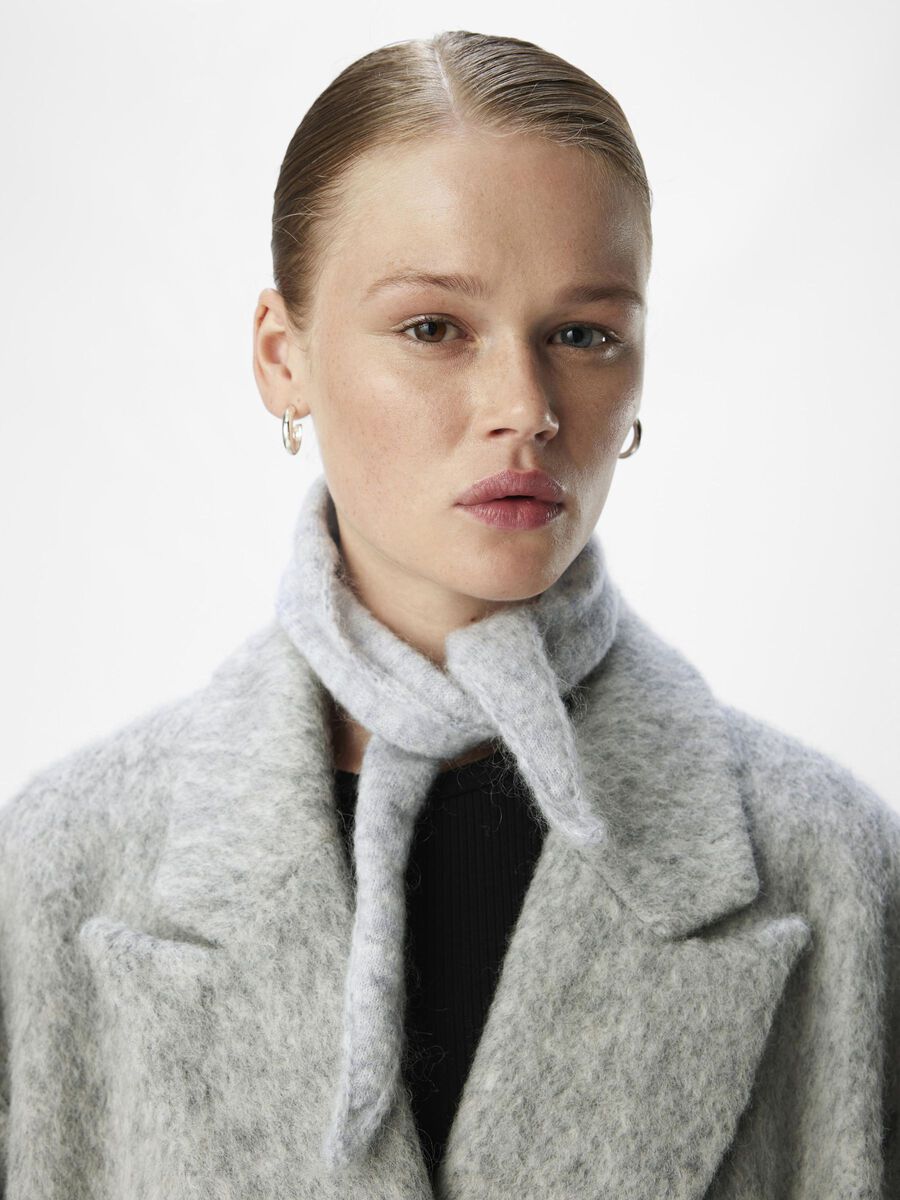 OBJECT KNITTED SCARF, Light Grey Melange, highres - 23045192_LightGreyMelange_003.jpg