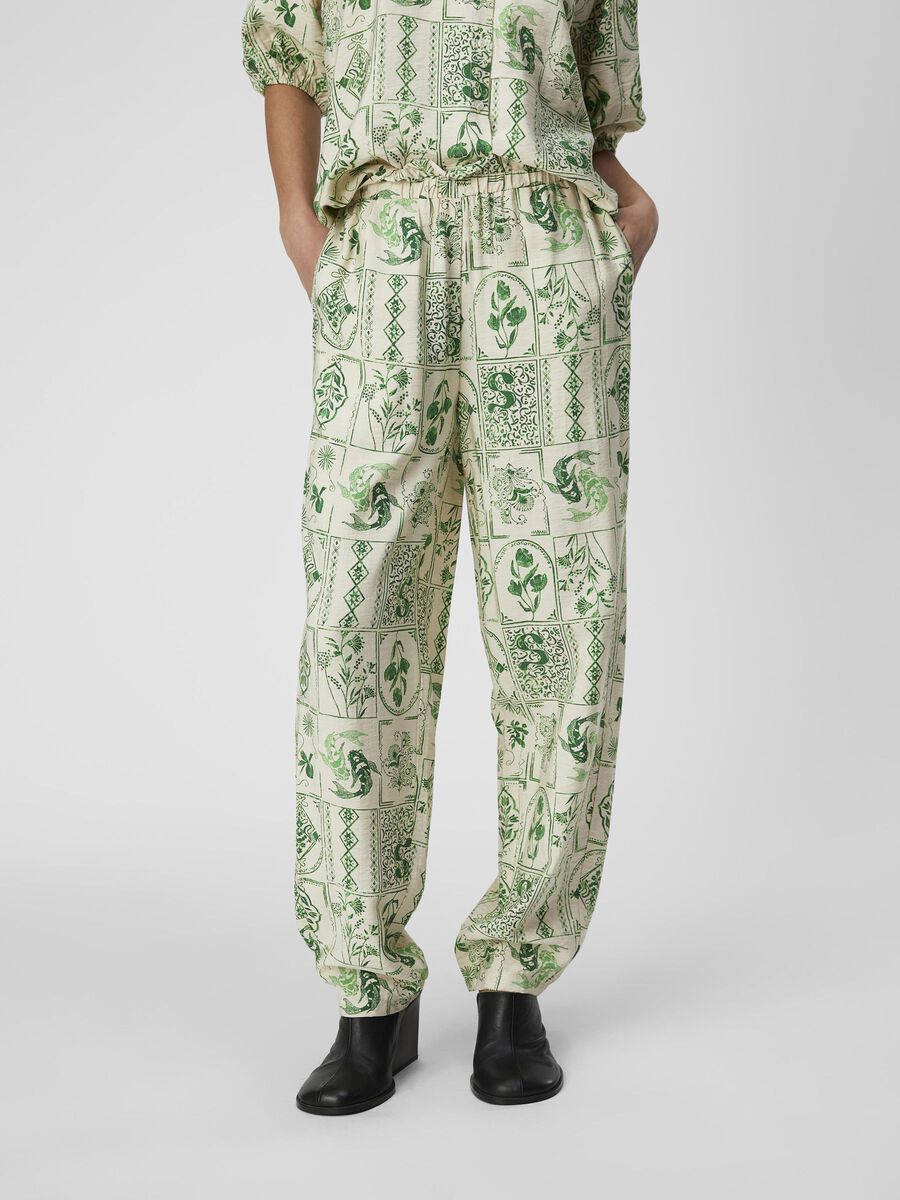 Object Collectors Item PRINTED HIGH WAISTED TROUSERS, Sandshell, highres - 23043707_Sandshell_1097626_003.jpg