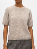 Product image thumbnail - SHORT SLEEVED KNITTED TOP, Humus | 5