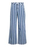 Product image thumbnail - GESTREEPT WIDE LEG JEANS, Light Blue Denim | 1