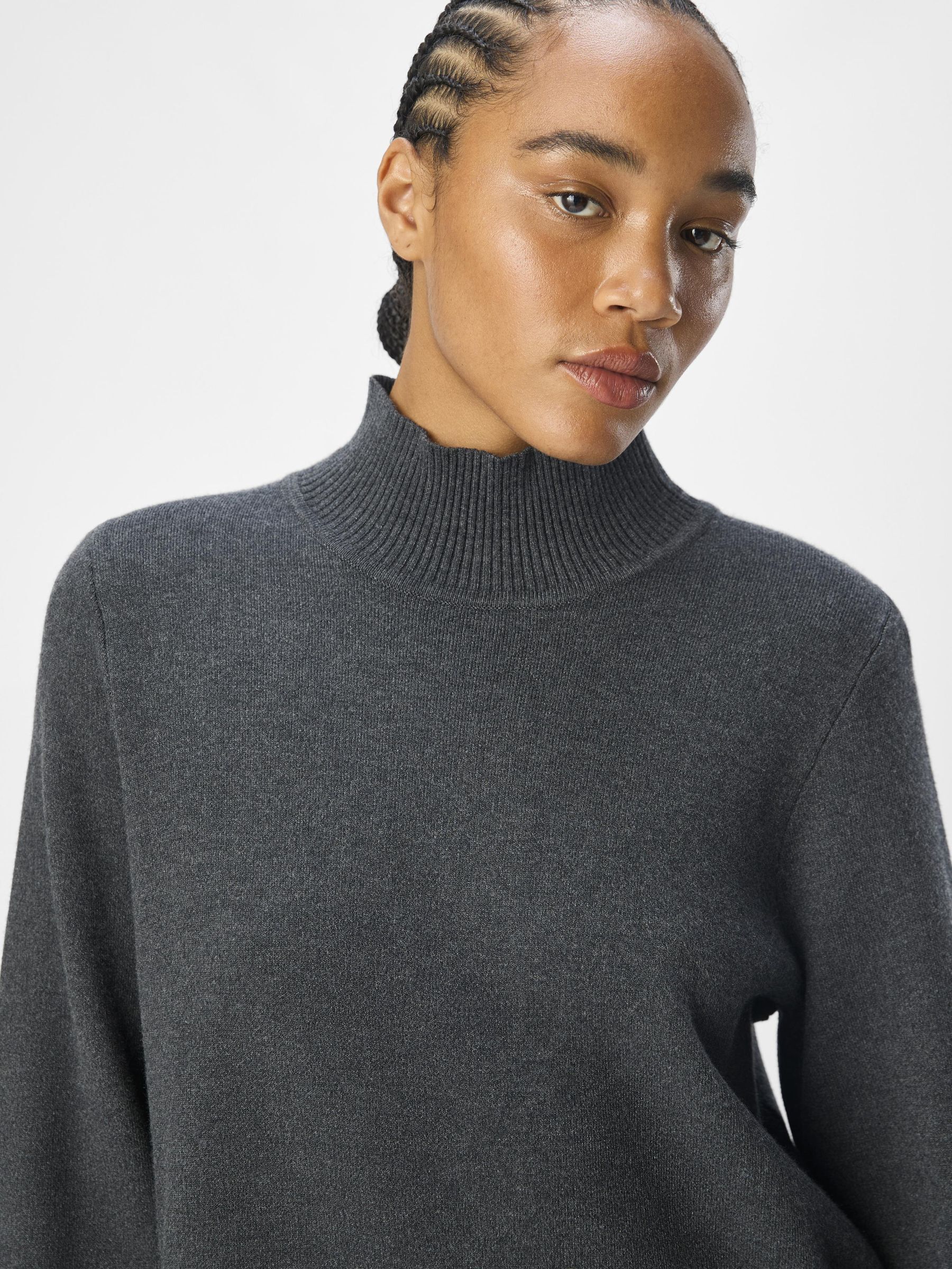 High neck pullover sweater store