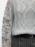 Product image thumbnail - CHUNKY STRICK PULLOVER, Light Grey Melange | 5
