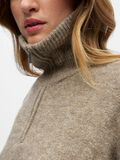 Product image thumbnail - HIGH NECK KNITTED PULLOVER, Morel | 5