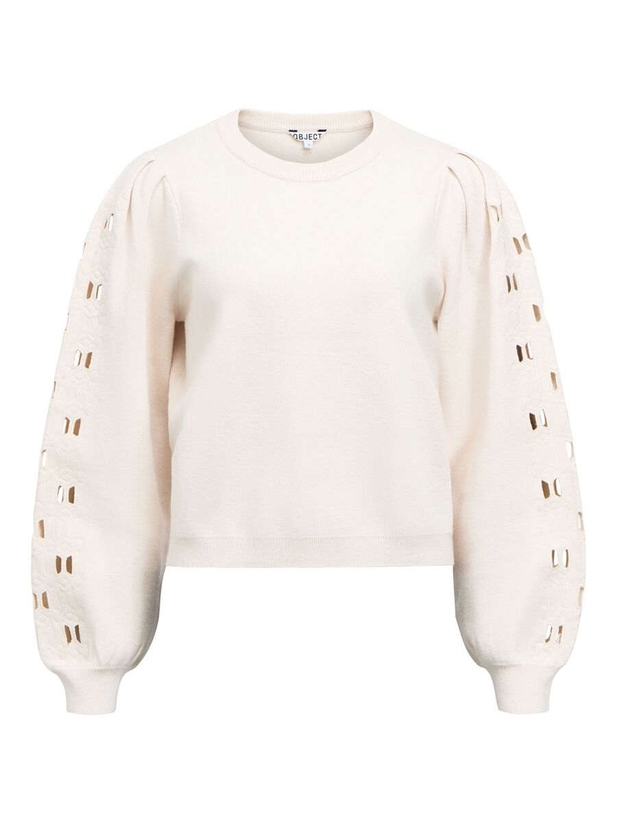 Carousel image - KNITTED PULLOVER, White Sand | 1