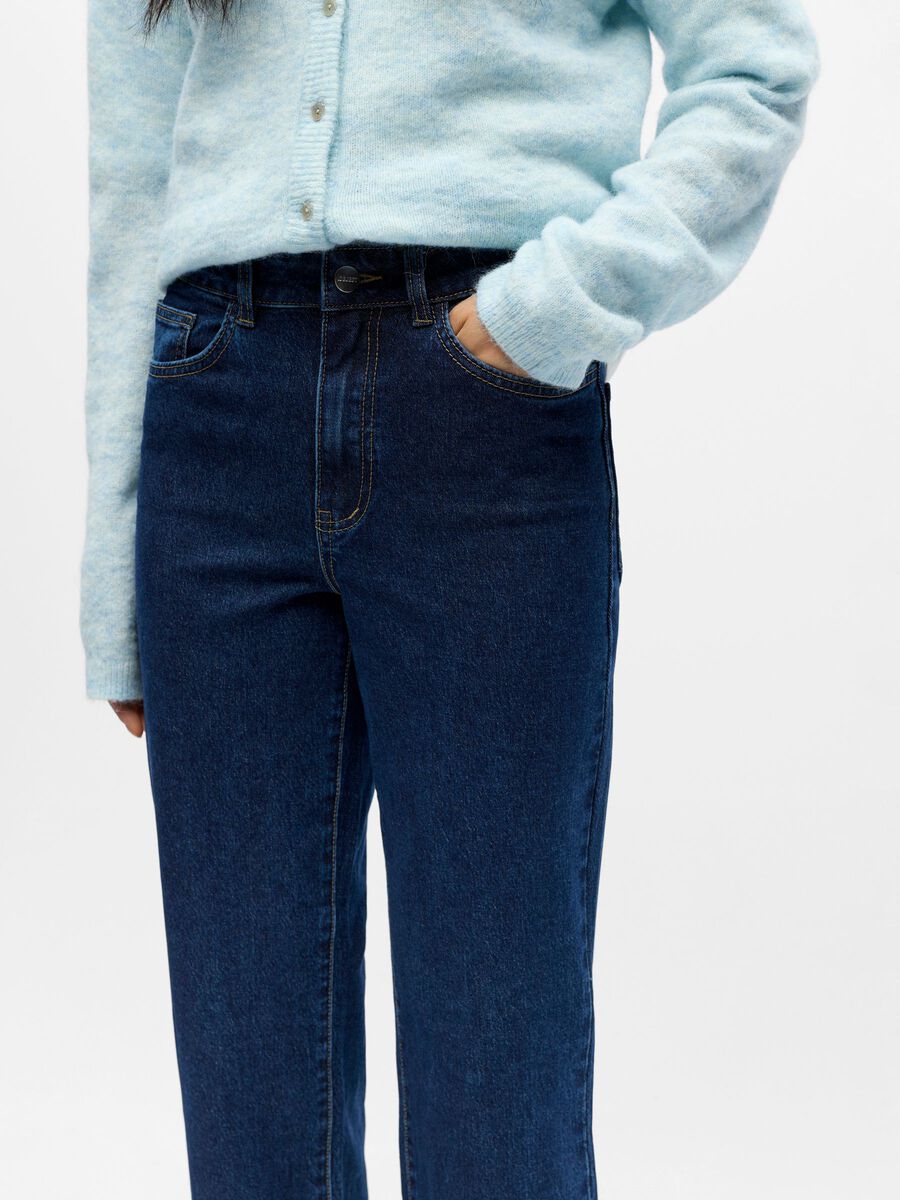 Carousel image - STRAIGHT FIT JEANS, Dark Blue Denim | 6