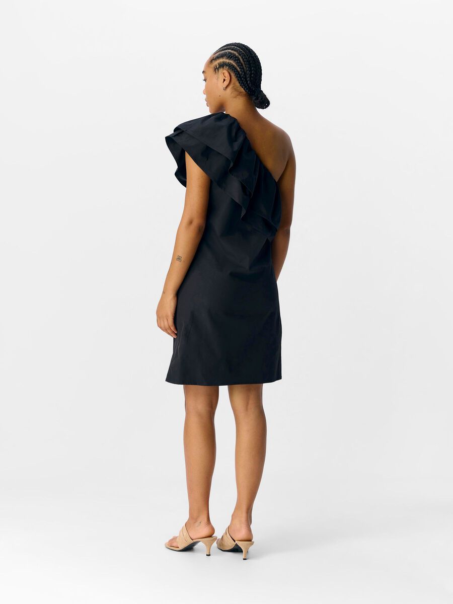 OBJECT ASYMÉTRIQUE MINI-ROBE, Black, highres - 23047937_Black_004.jpg