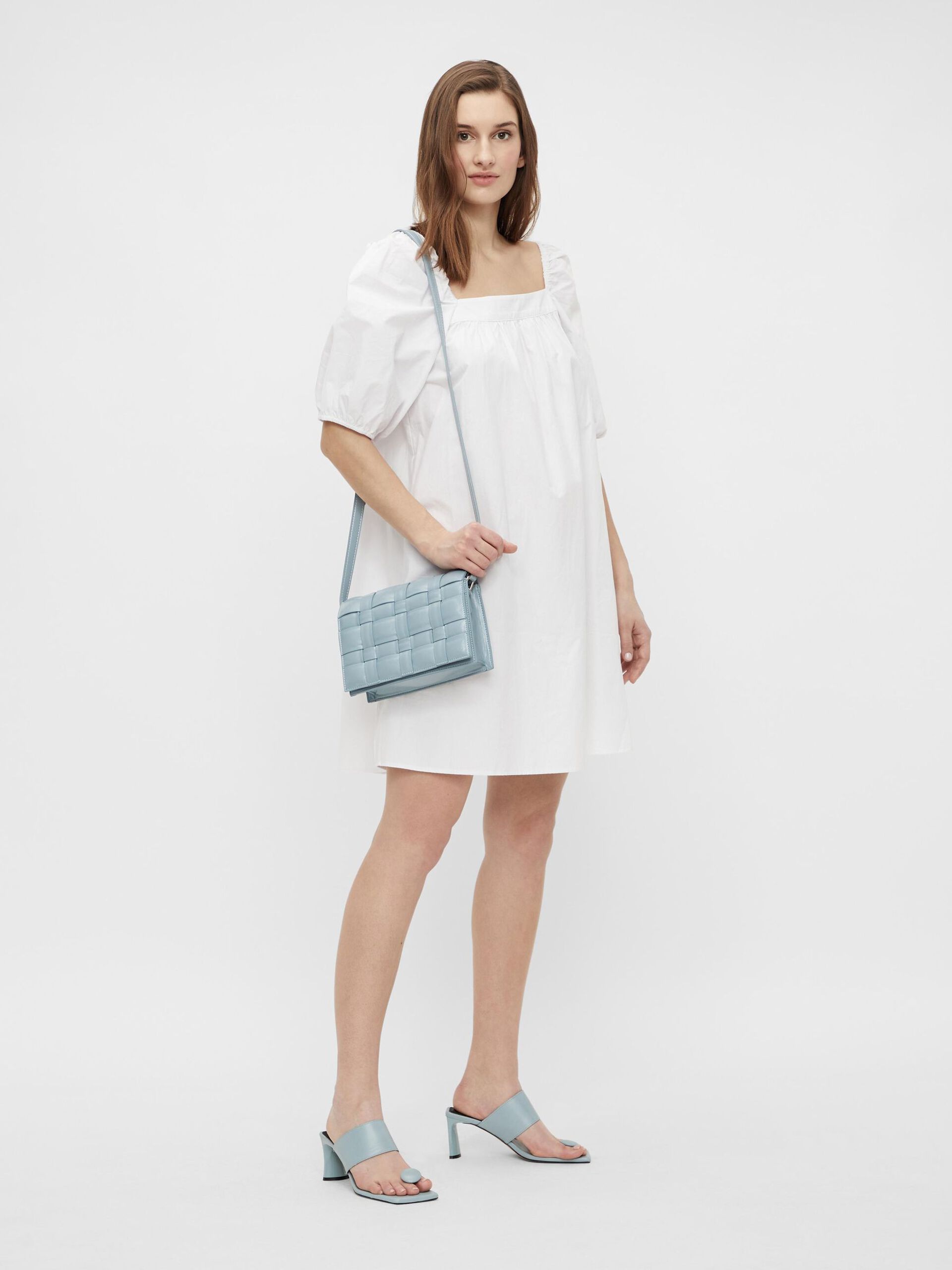 Carousel image - FAUX LEATHER CROSSBODY BAG, Blue Mirage | 3