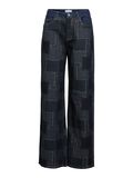 OBJECT PATCHWORK WIDE FIT JEANS, Dark Blue Denim, highres - 23047615_DarkBlueDenim_001.jpg