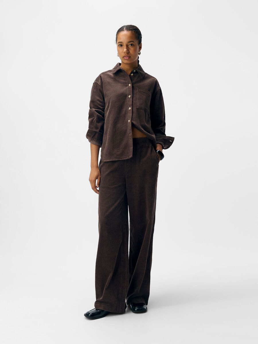 Product carousel image - CORDUROY TROUSERS, Seal Brown | 1