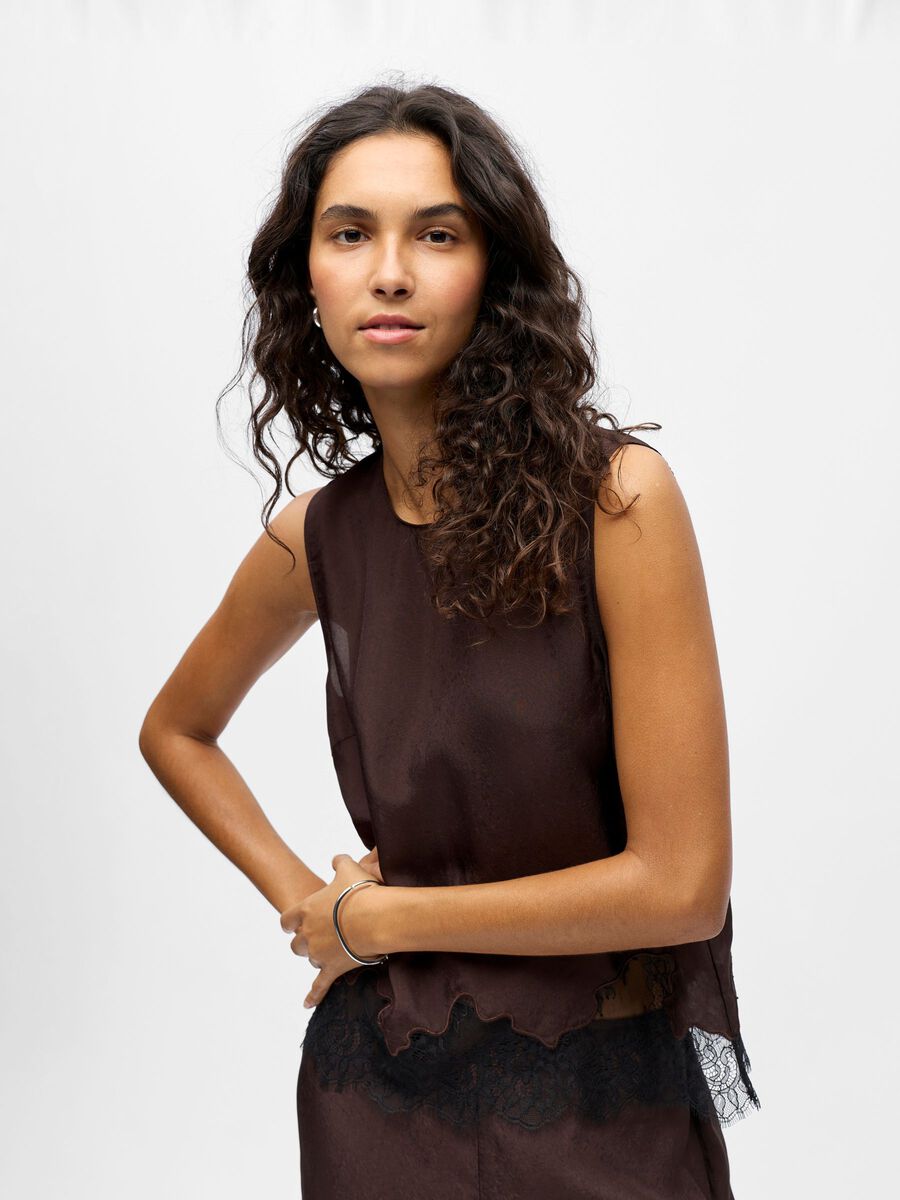 Carousel image - SPETSPRYDD TOPP, Seal Brown | 6