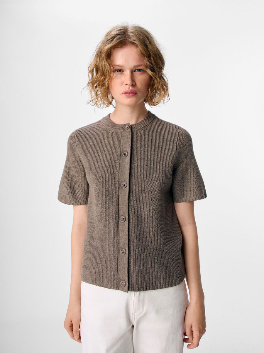 OBJECT KORTERMET STRIKKET CARDIGAN, Morel, highres - 23047465_Morel_1235695_003.jpg