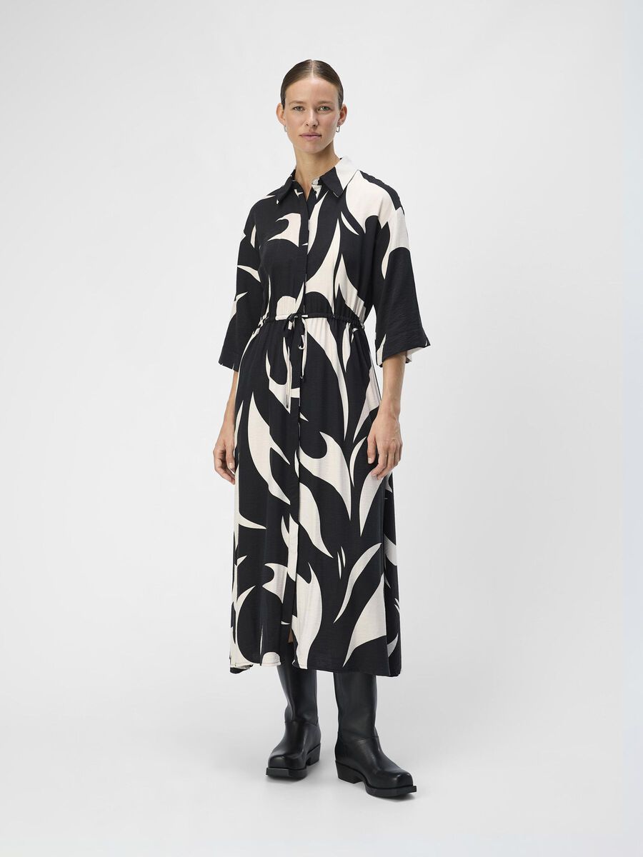 OBJECT PRINTED SHIRT DRESS, Black, highres - 23044966_Black_1132225_003.jpg