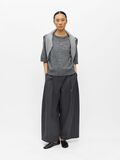 Product image thumbnail - SHORT SLEEVE TOP, Medium Grey Melange | 4