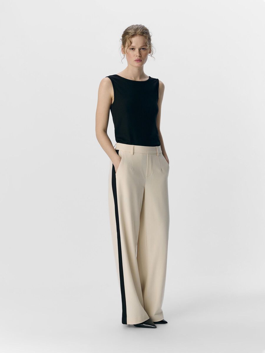 OBJECT OBJLISA WIDE-LEG TROUSERS, Sandshell, highres - 23040544_Sandshell_1182975_005.jpg