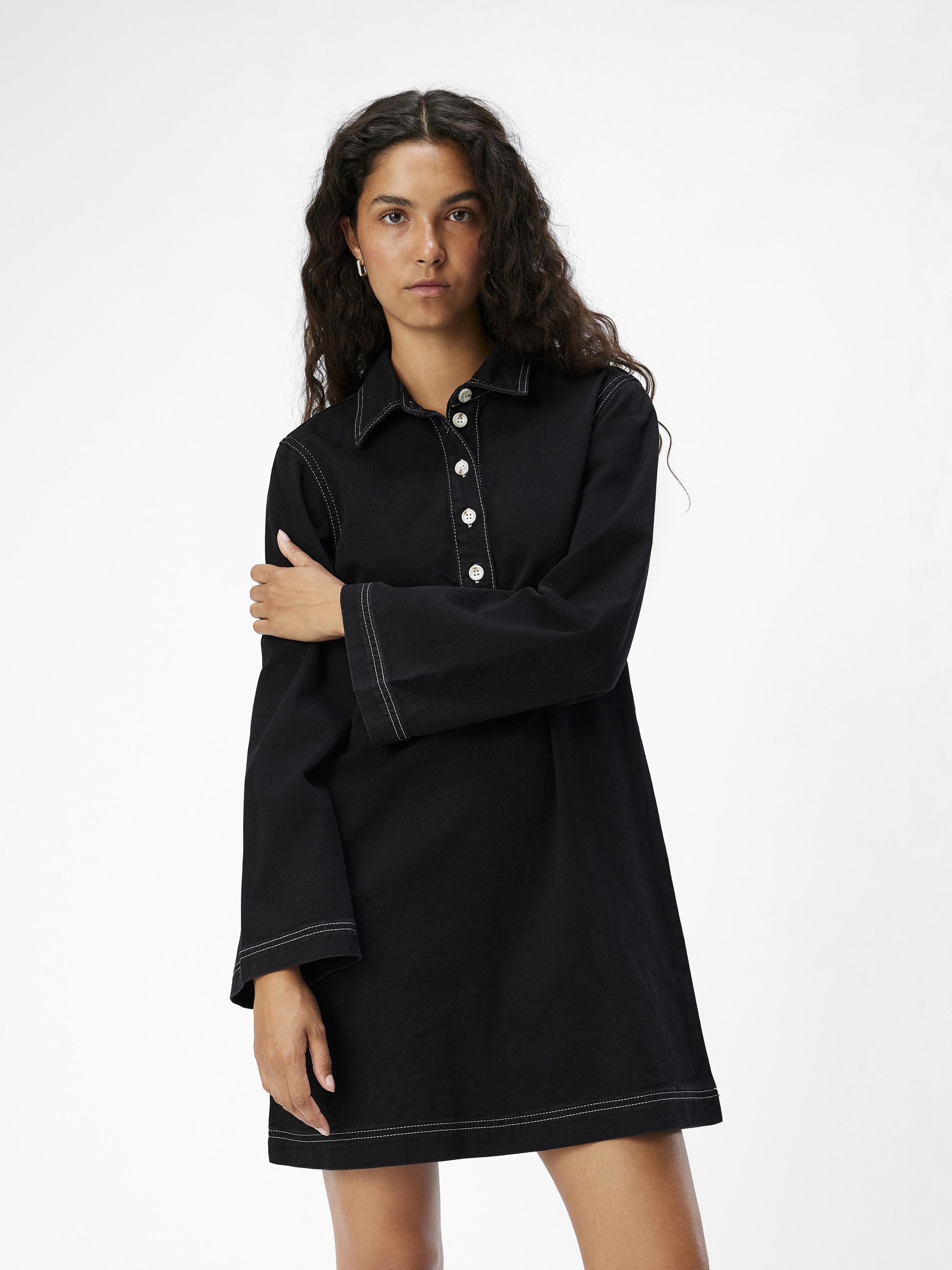 OBJHARLOW DENIM JURK Zwart .OBJECT CI Nederland