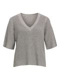 Product image thumbnail - DÉCOLLETÉ EN V TOP EN MAILLE, Silver | 1