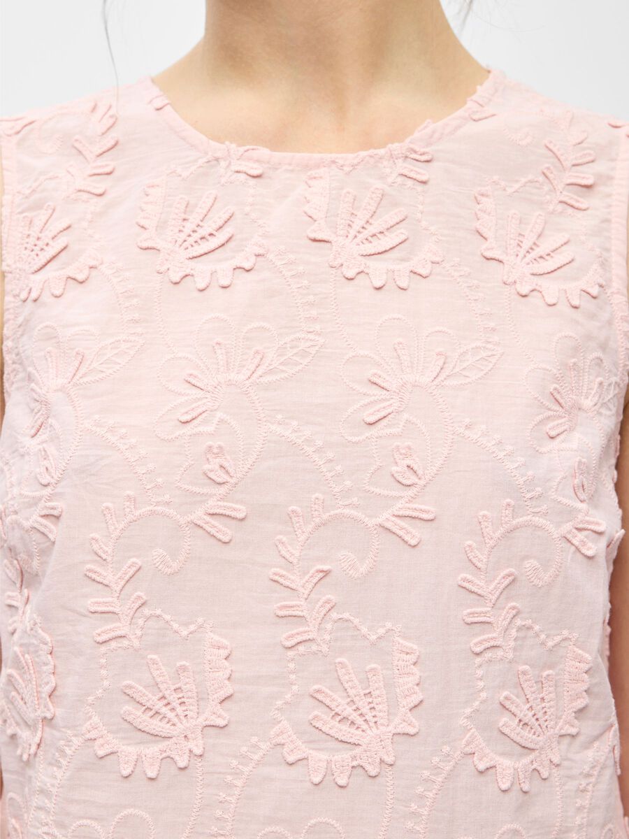 Carousel image - GEBORDUURD TOP, Pale Lilac | 5