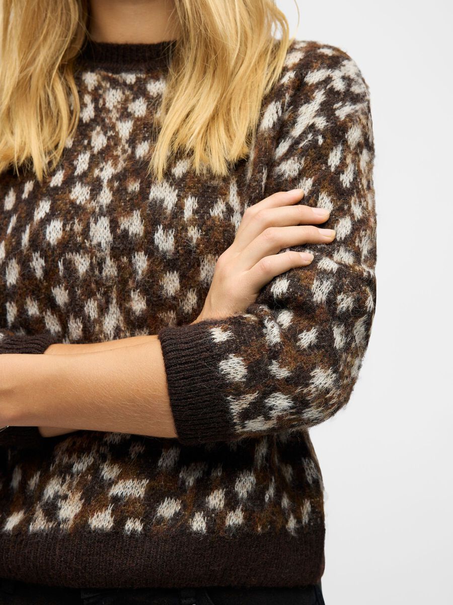 Carousel image - DOTTED PULLOVER, Cocoa Brown | 5