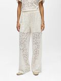 Product image thumbnail - LACE TROUSERS, White Sand | 2