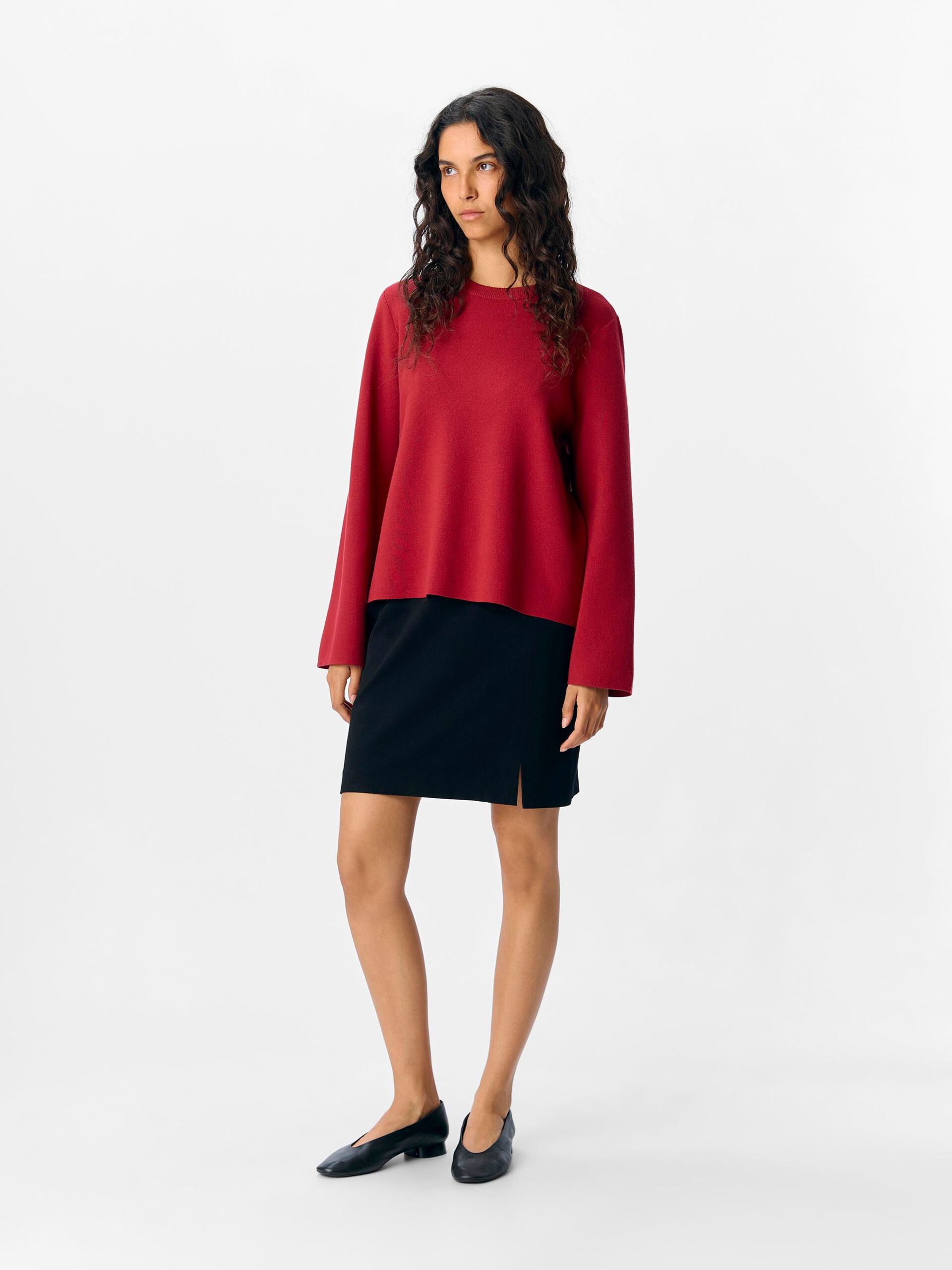 Carousel image - MANCHES LONGUES PULL EN MAILLE, Karanda Red | 4