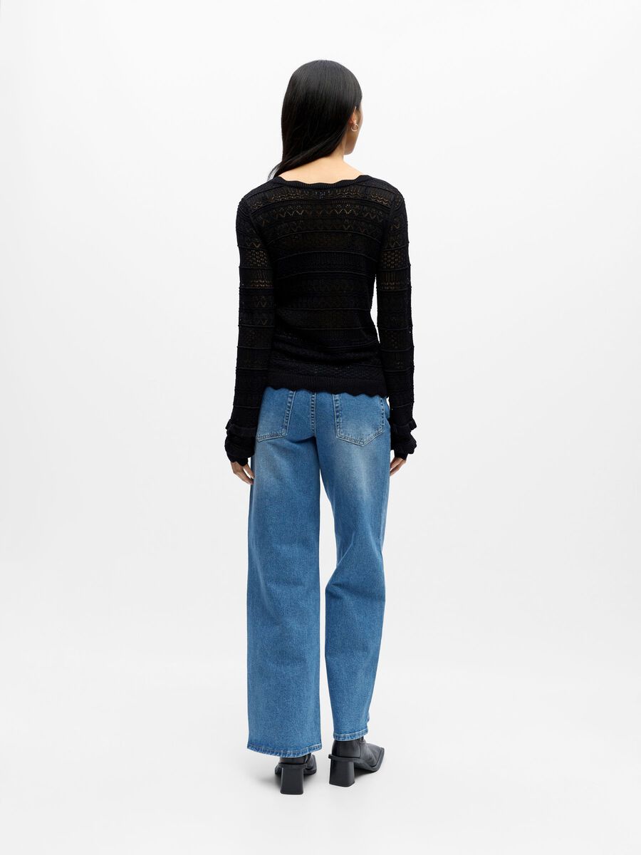 Product carousel image - KNITTED CARDIGAN, Black | 2