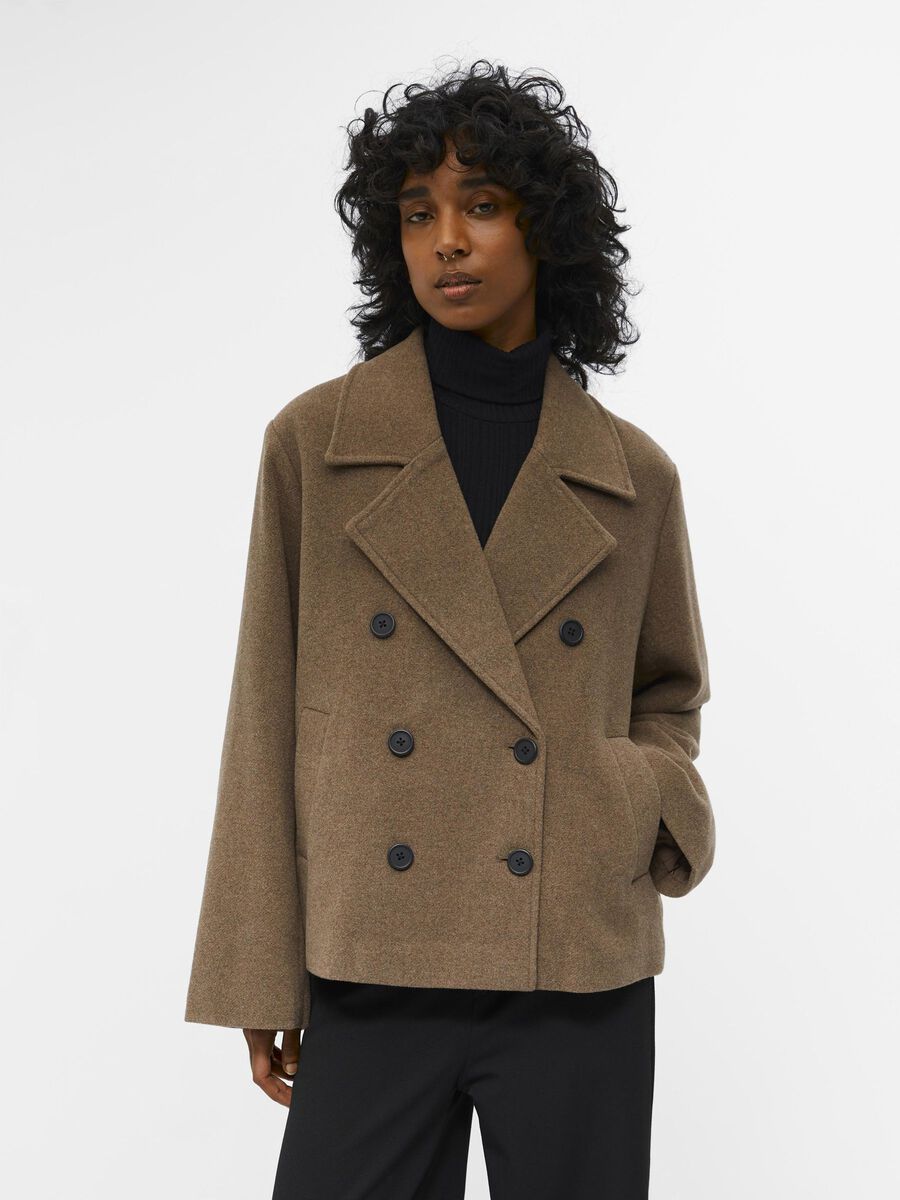 Product carousel image - OBJKEILY SHORT JACKET, Fossil | 1