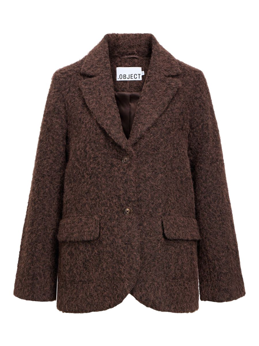 Carousel image - LONGLINE BLAZER, Seal Brown | 1