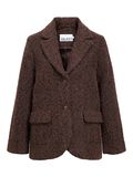 Product image thumbnail - LONGLINE BLAZER, Seal Brown | 1