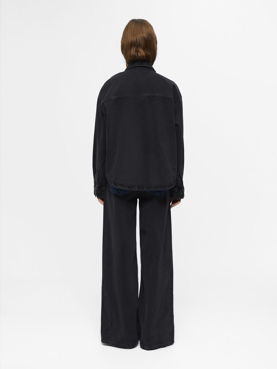 Product carousel image - ZWEIFARBIGES JEANSHEMD, Black Denim | 2