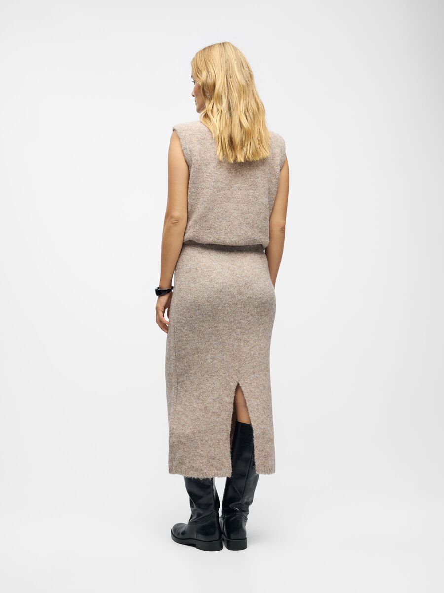 Product carousel image - EN MAILLE JUPE LONGUE, Humus | 2