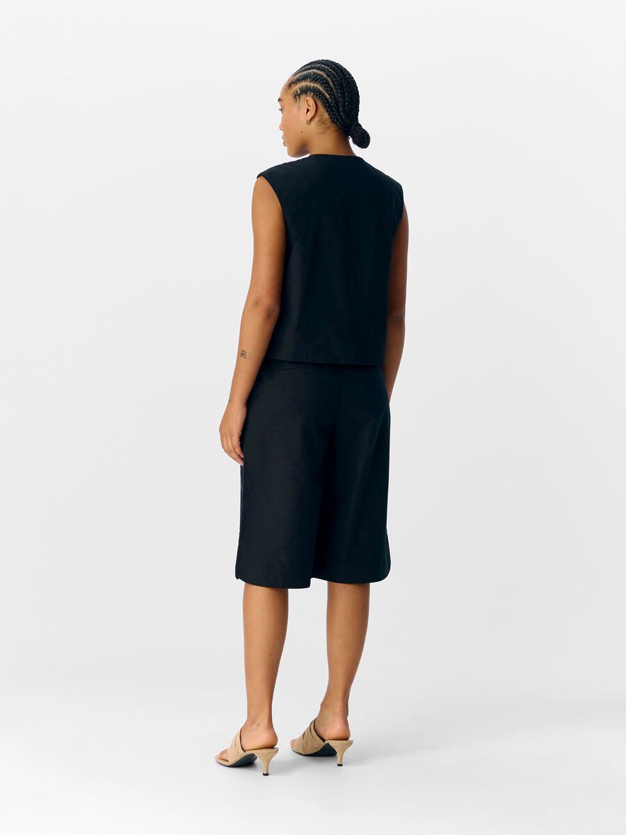 OBJECT CAP SLEEVED WAISTCOAT, Black, highres - 23046772_Black_004.jpg