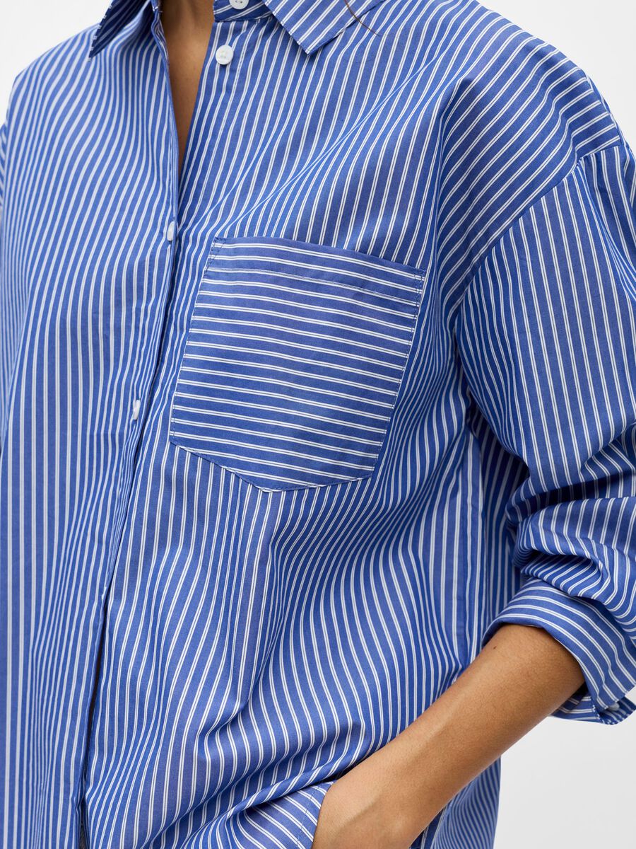 Carousel image - STRIPED SHIRT, Clematis Blue | 5