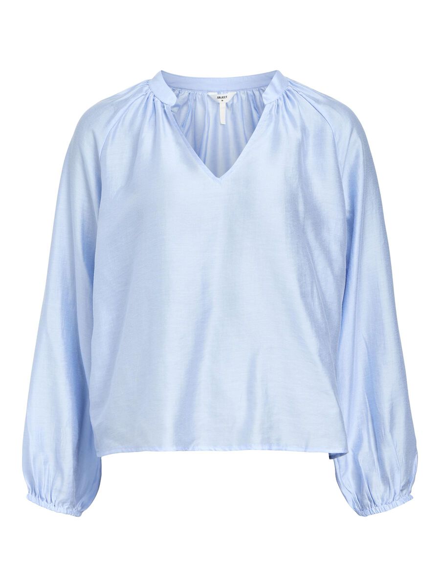 OBJECT SATIN BLOUSE, Cornflower Blue, highres - 23045697_CornflowerBlue_001.jpg