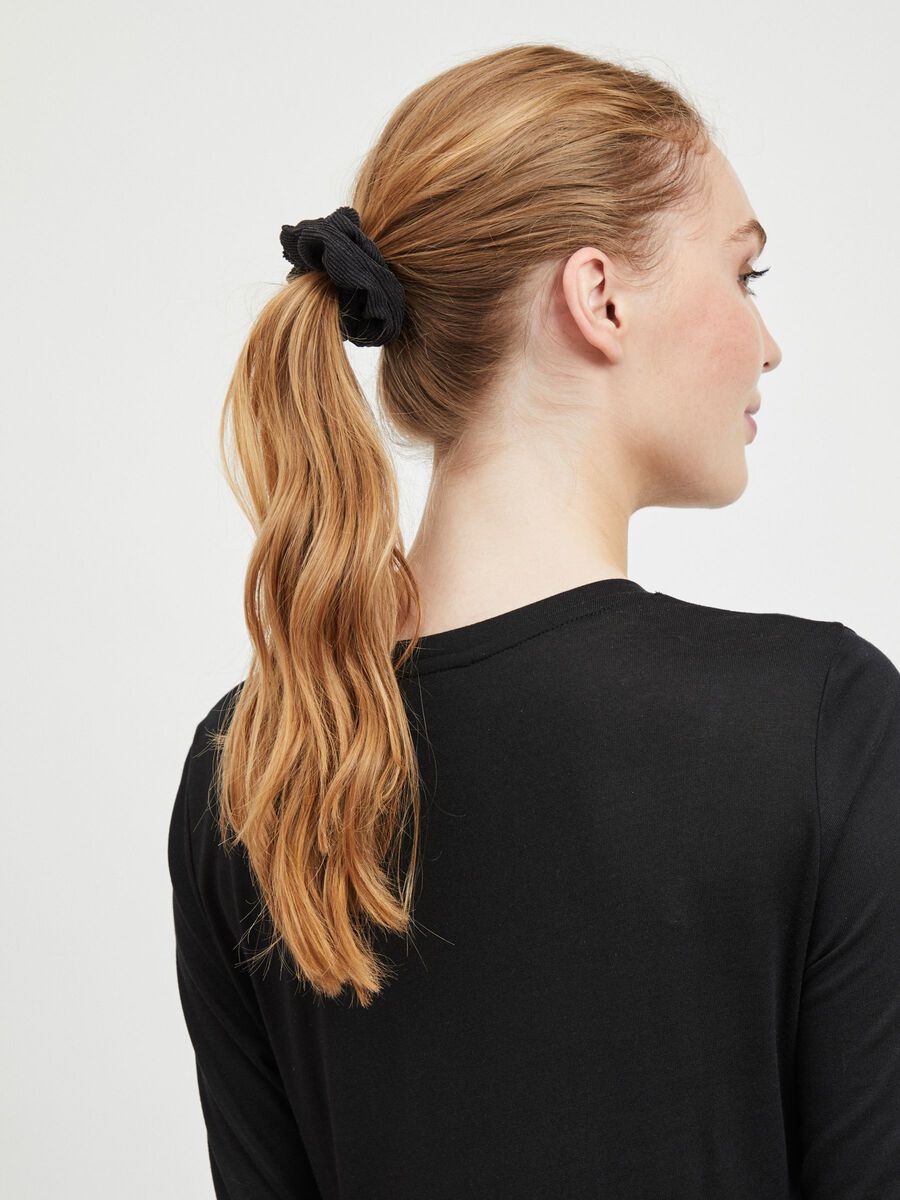 OBJECT SCRUNCHIES HAIR ELASTIC, Black, highres - 23030417_Black_003.jpg