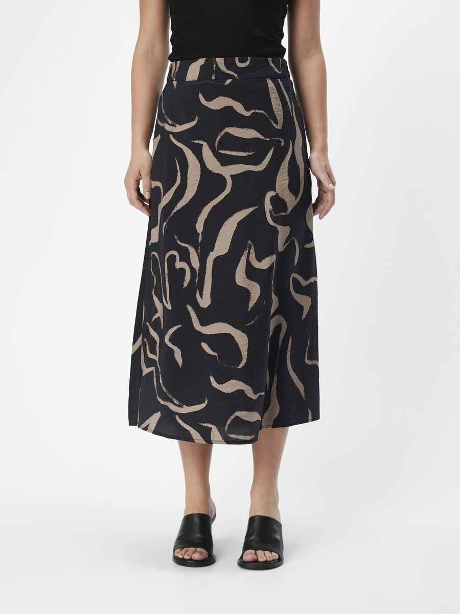 OBJECT MID WAISTED MIDI SKIRT, Black, highres - 23043490_Black_1151920_003.jpg