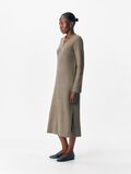 Product image thumbnail - KNITTED MAXI DRESS, Morel | 2