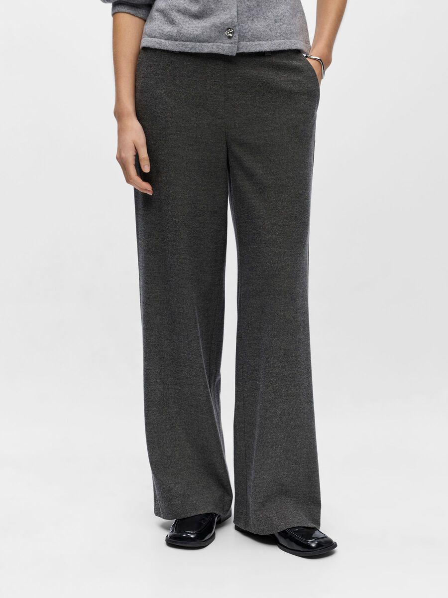 Product carousel image - COUPE LARGE PANTALON, Medium Grey Melange | 1