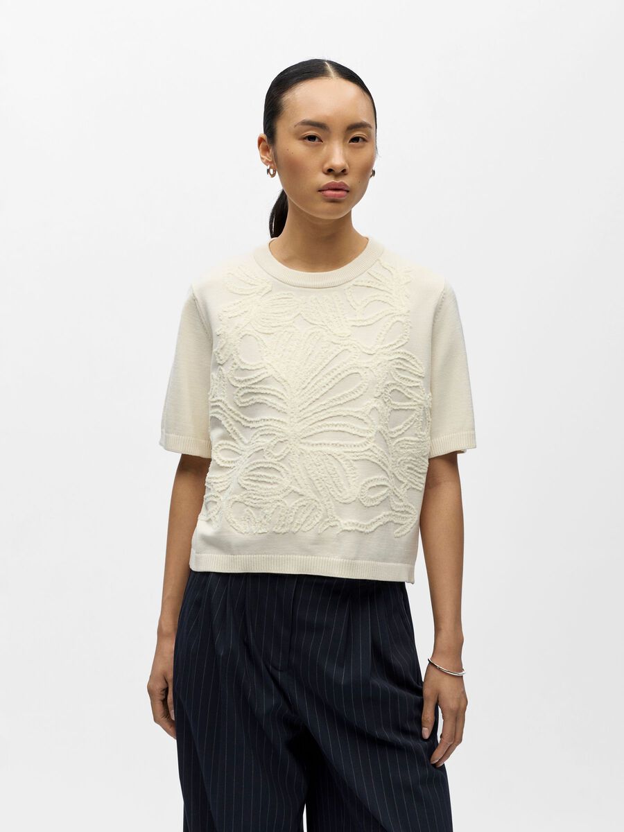 Product carousel image - JACQUARD STRICKOBERTEIL, Birch | 1