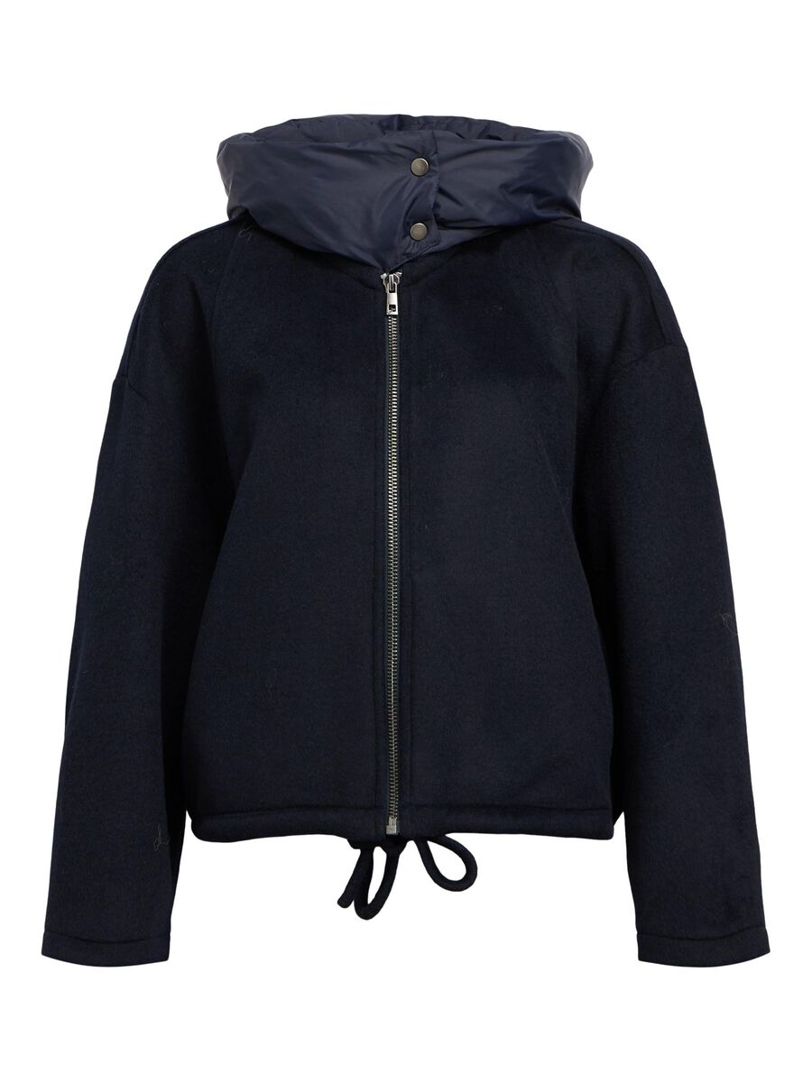 Product carousel image - WOOL BOMBER JACKET, Sky Captain | 2