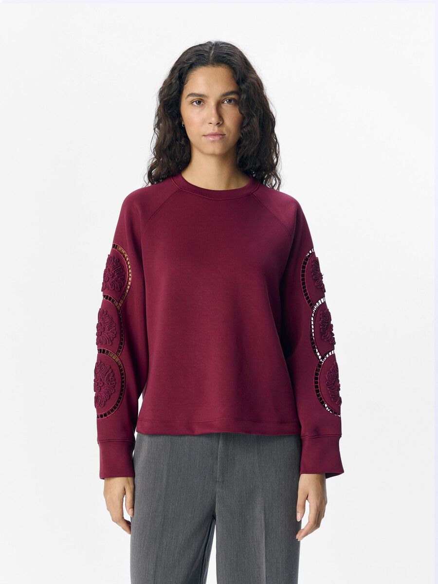 OBJECT EMBROIDERED SWEATSHIRT, Cabernet, highres - 23045024_Cabernet_003.jpg