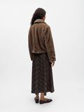 Product image thumbnail - FAUX FUR JACKET, Morel | 3