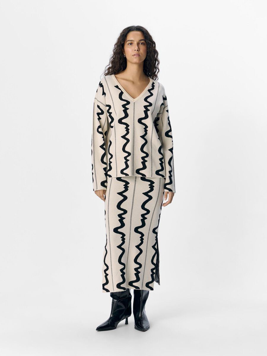 OBJECT KNITTED MAXI SKIRT, Sandshell, highres - 23046470_Sandshell_1180165_005.jpg