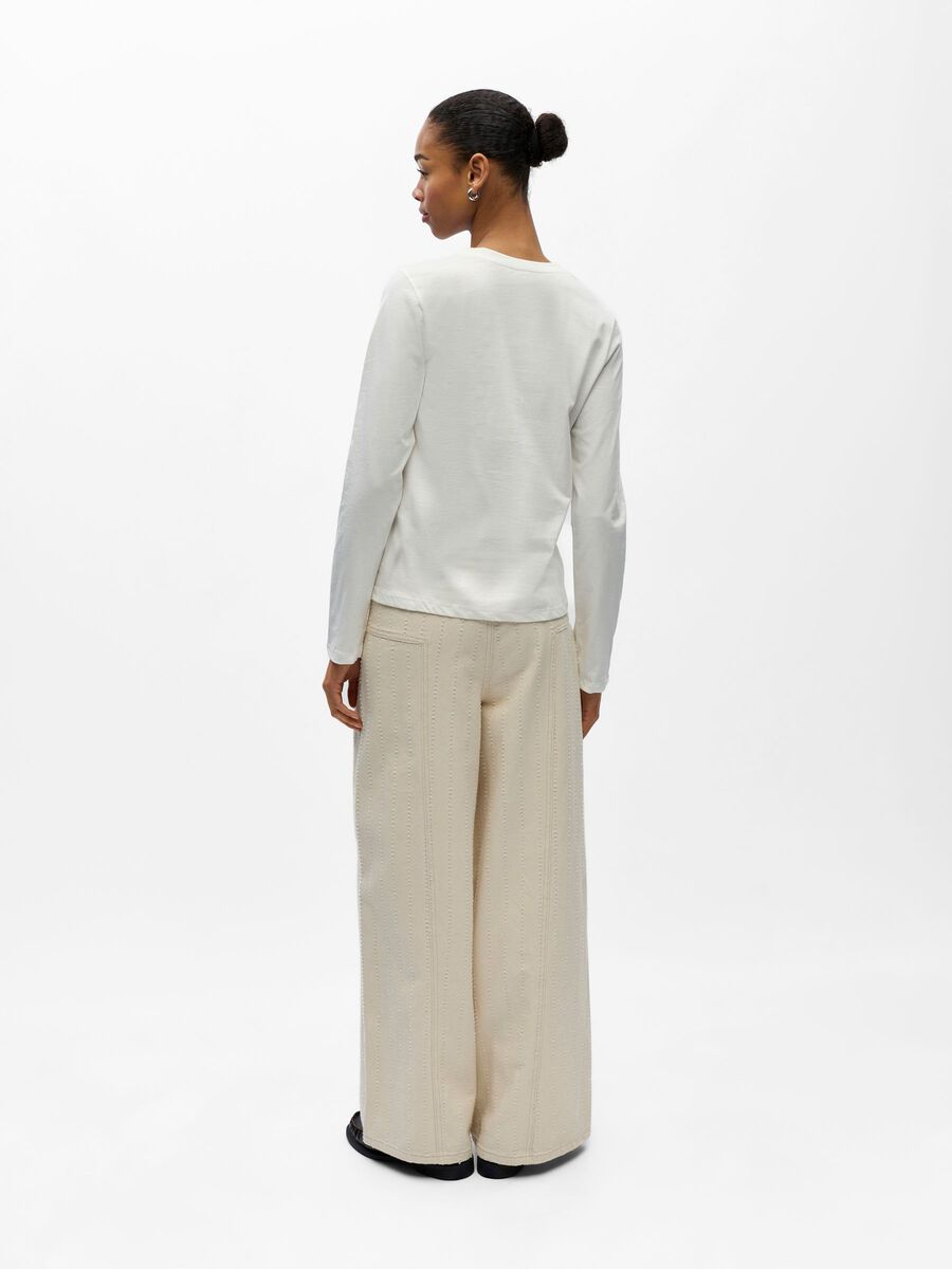 Product carousel image - LONG SLEEVED T-SHIRT, Cloud Dancer | 2