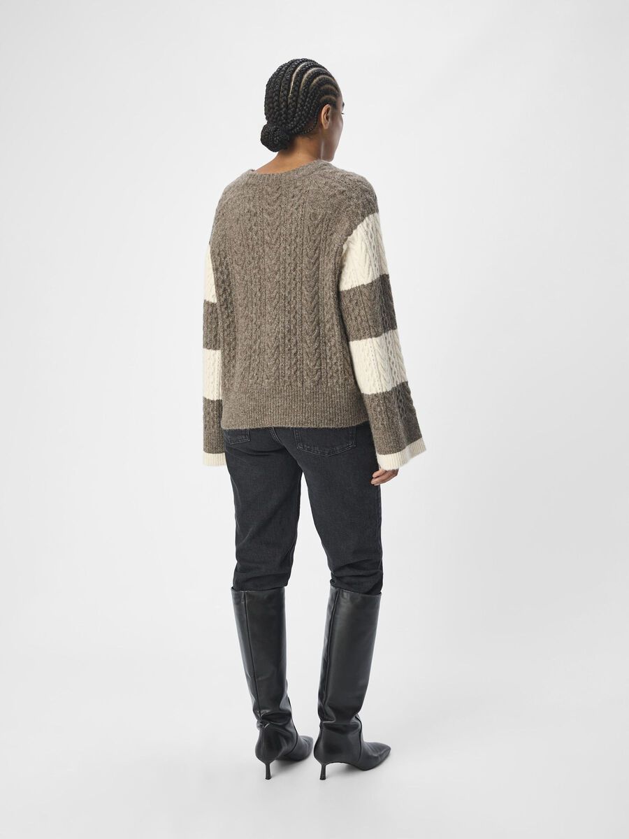 OBJECT CABLE KNIT JUMPER, Morel, highres - 23044986_Morel_1132344_004.jpg