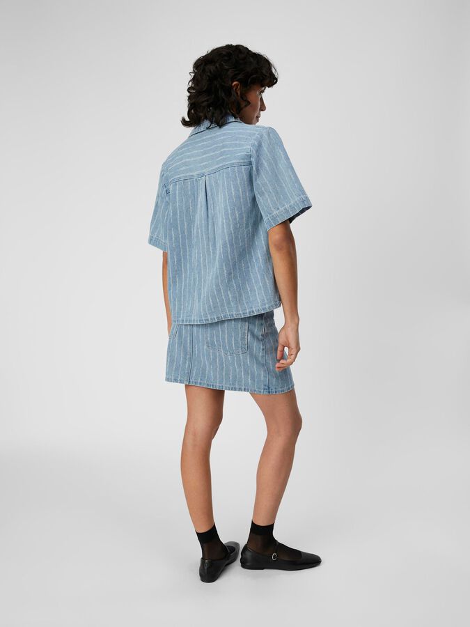 DENIM MINI SKIRT | Blue | .OBJECT CI Norway 