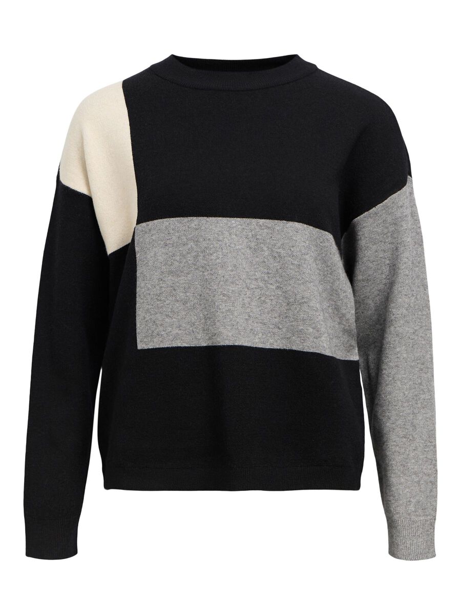Carousel image - KNITTED PULLOVER, Black | 1