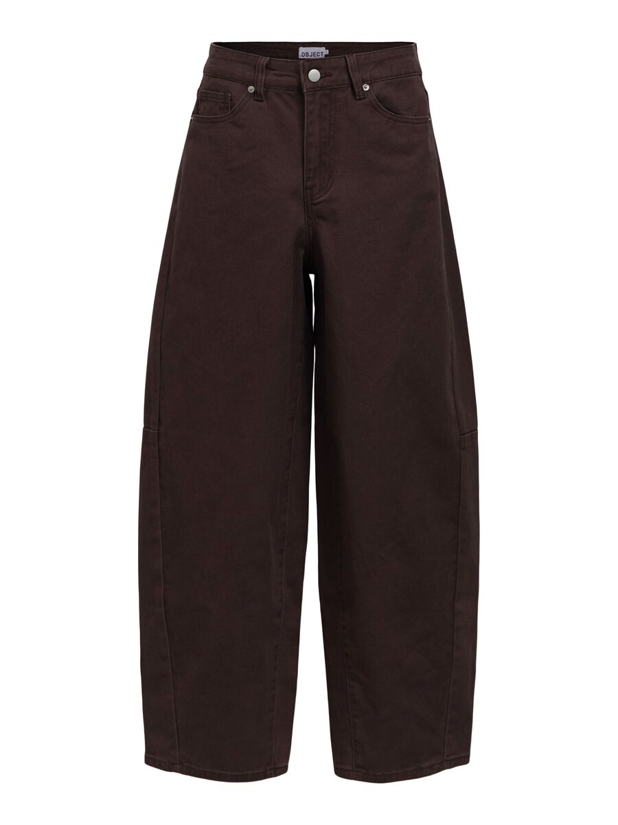 Product carousel image - BARREL FIT JEANS, Seal Brown | 2