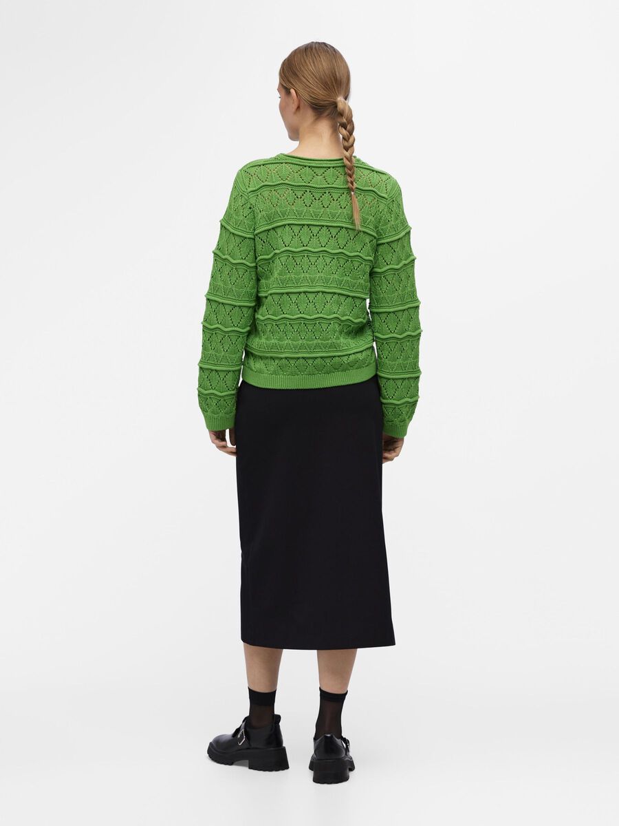 Object Collectors Item LONG SLEEVED KNITTED PULLOVER, Vibrant Green, highres - 23043459_VibrantGreen_1109502_004.jpg